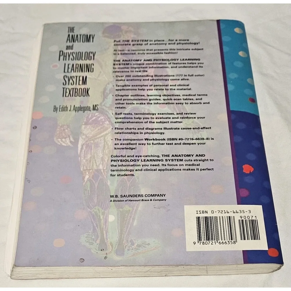 Anatomy and Physiology Learning System : Textbook by Edith J. Applegate (1994)